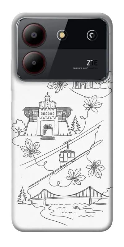 TPU чохол Demsky Kyiv spirit для ZTE Blade A54 4G