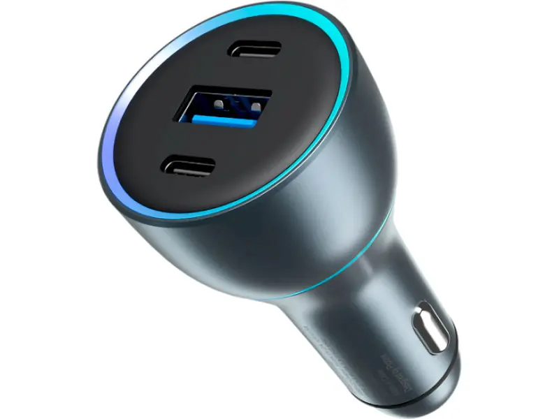 Автомобільний зарядний пристрій Proove Super Charge 130 W (USB+2Type-C) Metal Gray (ACSC13120004) - фото 2