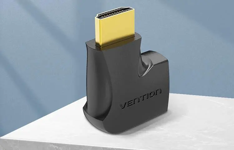 Перехідник Vention HDMI 90 Degree Male to Female Vertical Black (AIPB0-2) 2 штуки - фото 3