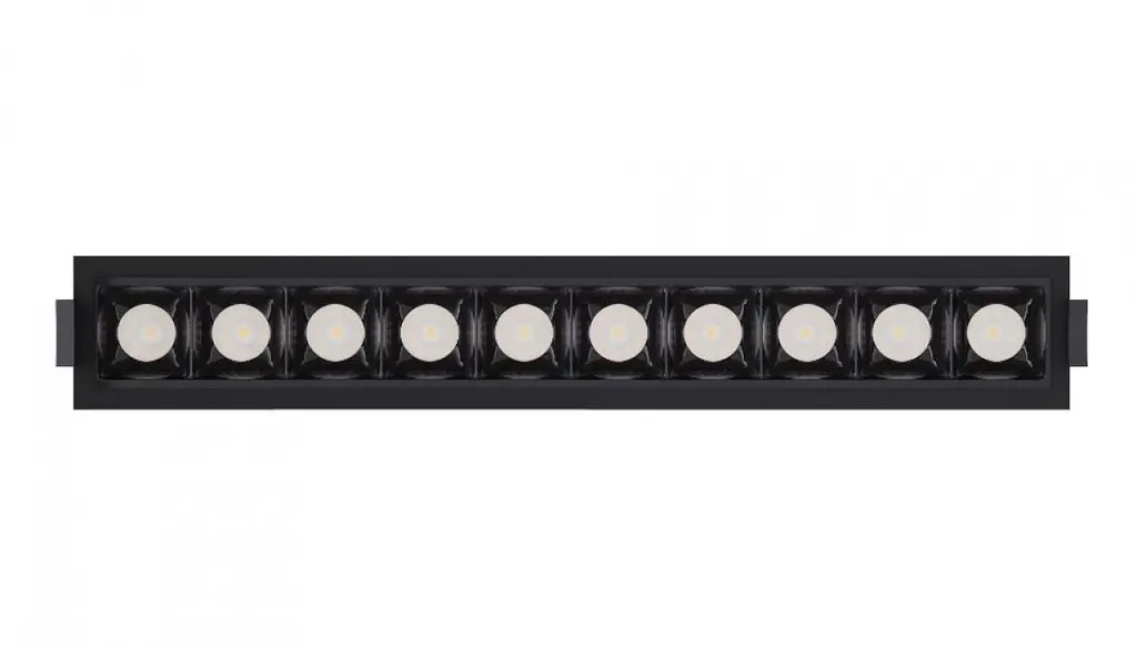 Светильник точечный врезной KLOODI KD-POINT 10X2 20W 4K BK - фото 3