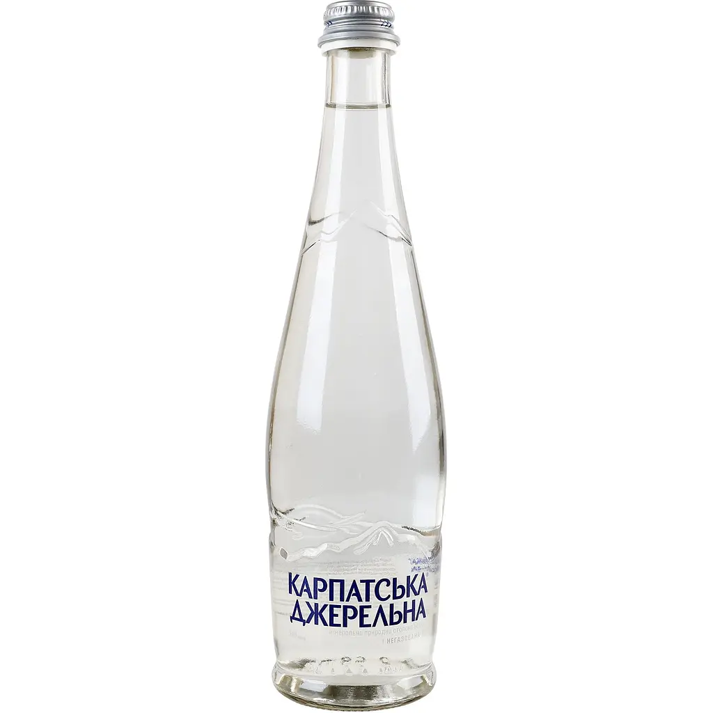 Упаковка мінеральної води Карпатська Джерельна негазована 3 л (0.5 л х 6 шт.) скло - фото 2