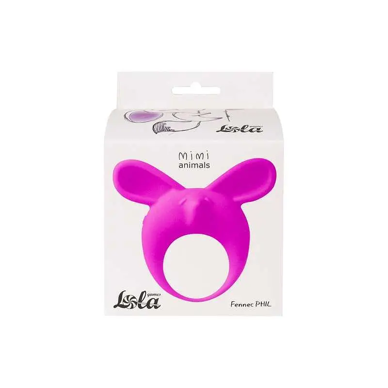 Віброкільце Lola Games MiMi Animals Fennec Phil 7.9 см (фіолетовий) - фото 4