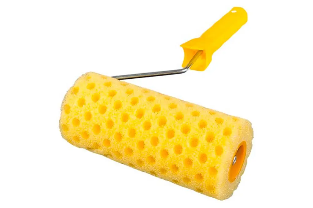 Малярний структурний структурний поролоновий Mastertool 80 х 180 мм горошок з ручкою - фото 2