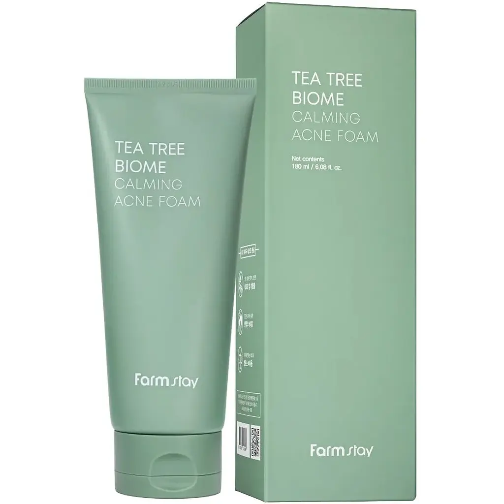 Пінка для вмивання FarmStay Tea Tree Biome Calming Acne Foam 180 мл - фото 3