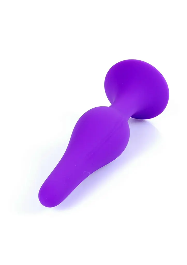Анальна пробка - Silicone Purple Plug L - фото 3