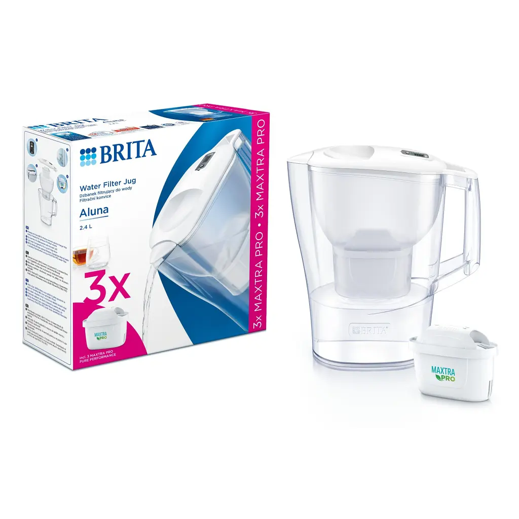 Фільтр-глечик Brita Aluna Memo MXPro з фільтр-картриджем 3 шт. білий 2.4 л (1053054) - фото 7