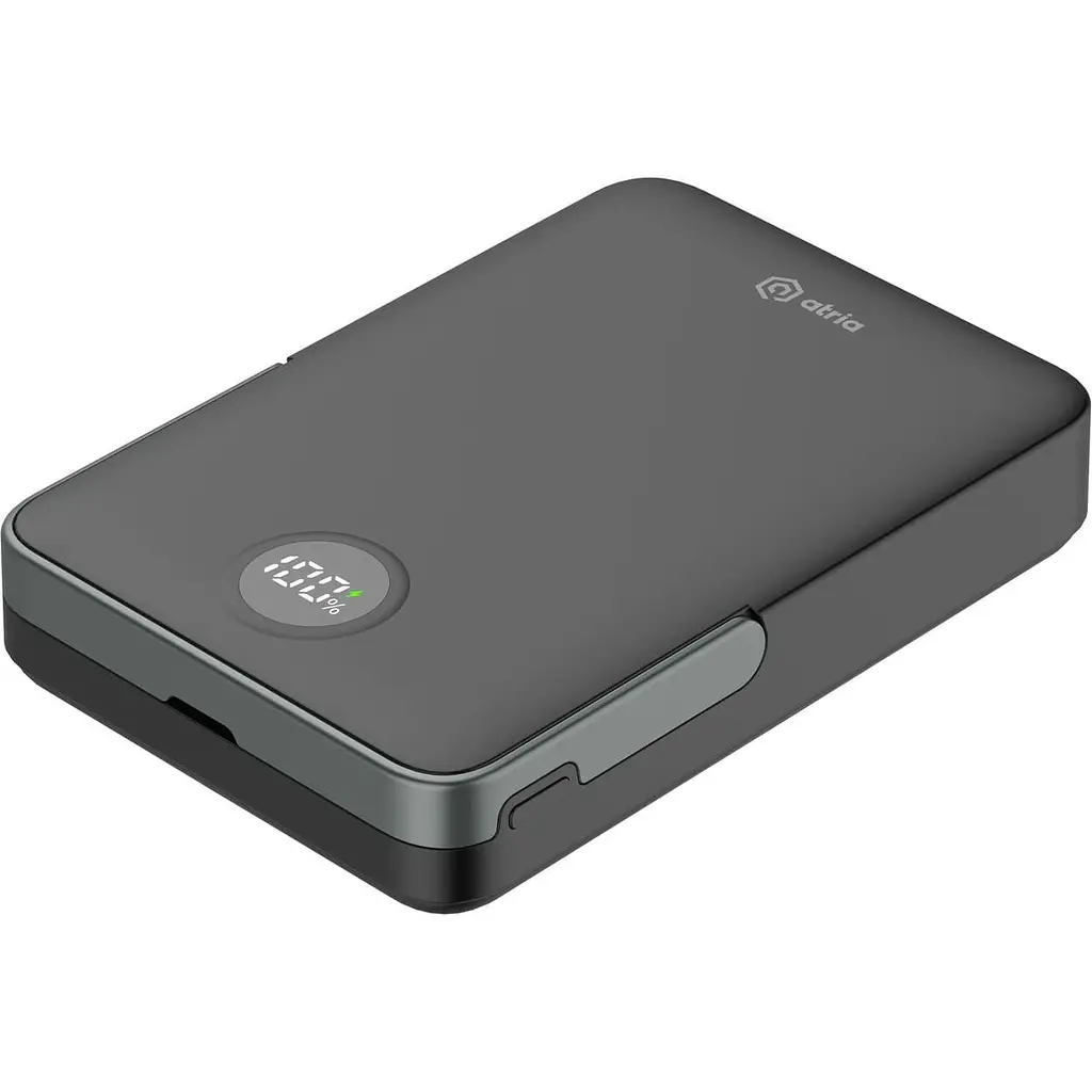 Павербанк ATRIA Black 10 000 mAh / 15 Вт (WPD-W57B) - фото 8