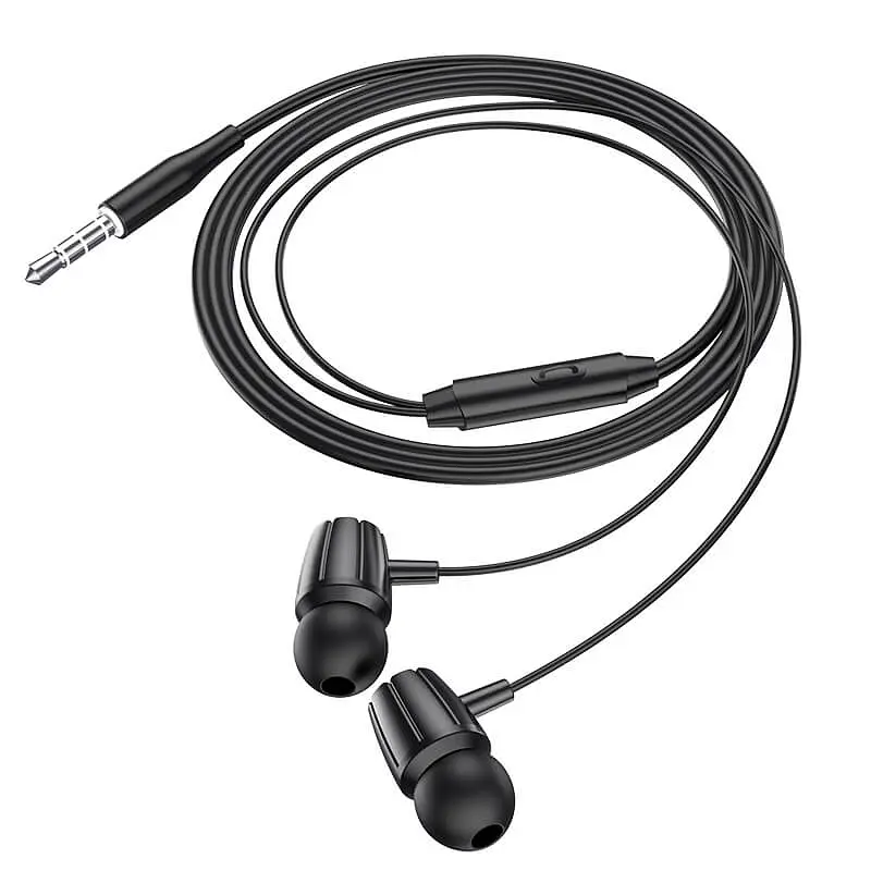 Наушники Hoco M88, вакуумные, проводные, 3.5mm, 1.2m, чёрные - фото 3