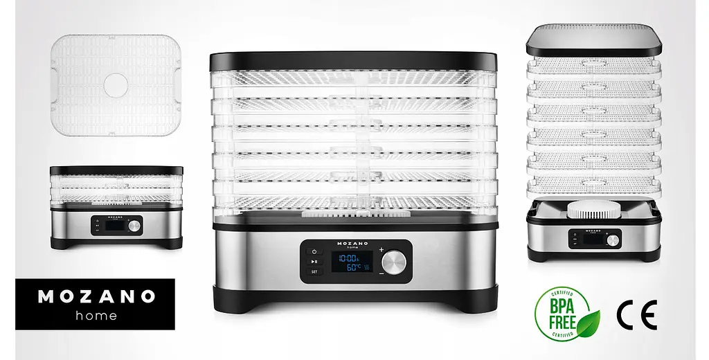 Сушарка для овочів фруктів ягід та снеків дегідратор Mozano PRO Food Dryer 450W - фото 2
