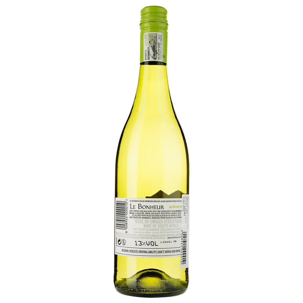 Вино Le Bonheur Sauvignon Blanc 2022 белое сухое 0.75 л - фото 2