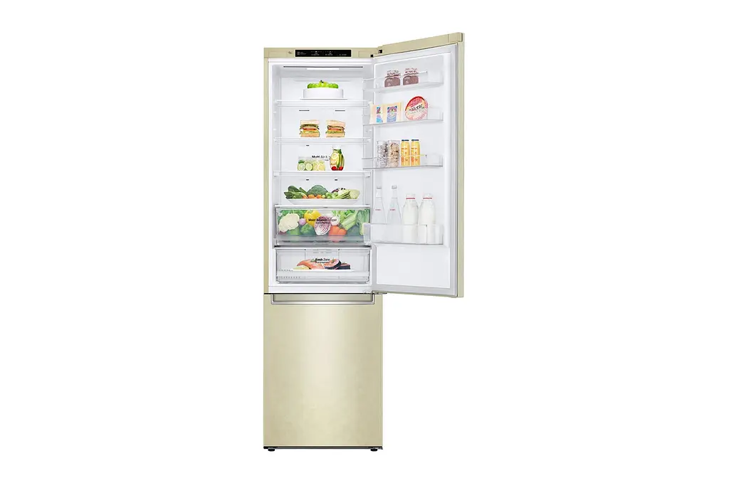 Холодильник LG GW-B509SEJZ 203х68х60см 2 дв холодильне відділення 277 л морозильне відділення 107 л A++ NF Бежевий (GW-B509SEJZ) - фото 6