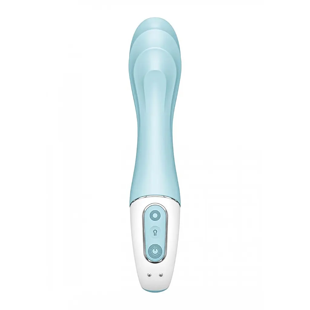Вібратор Satisfyer Air Pump Vibrator 5+ 21 см блакитний - фото 5