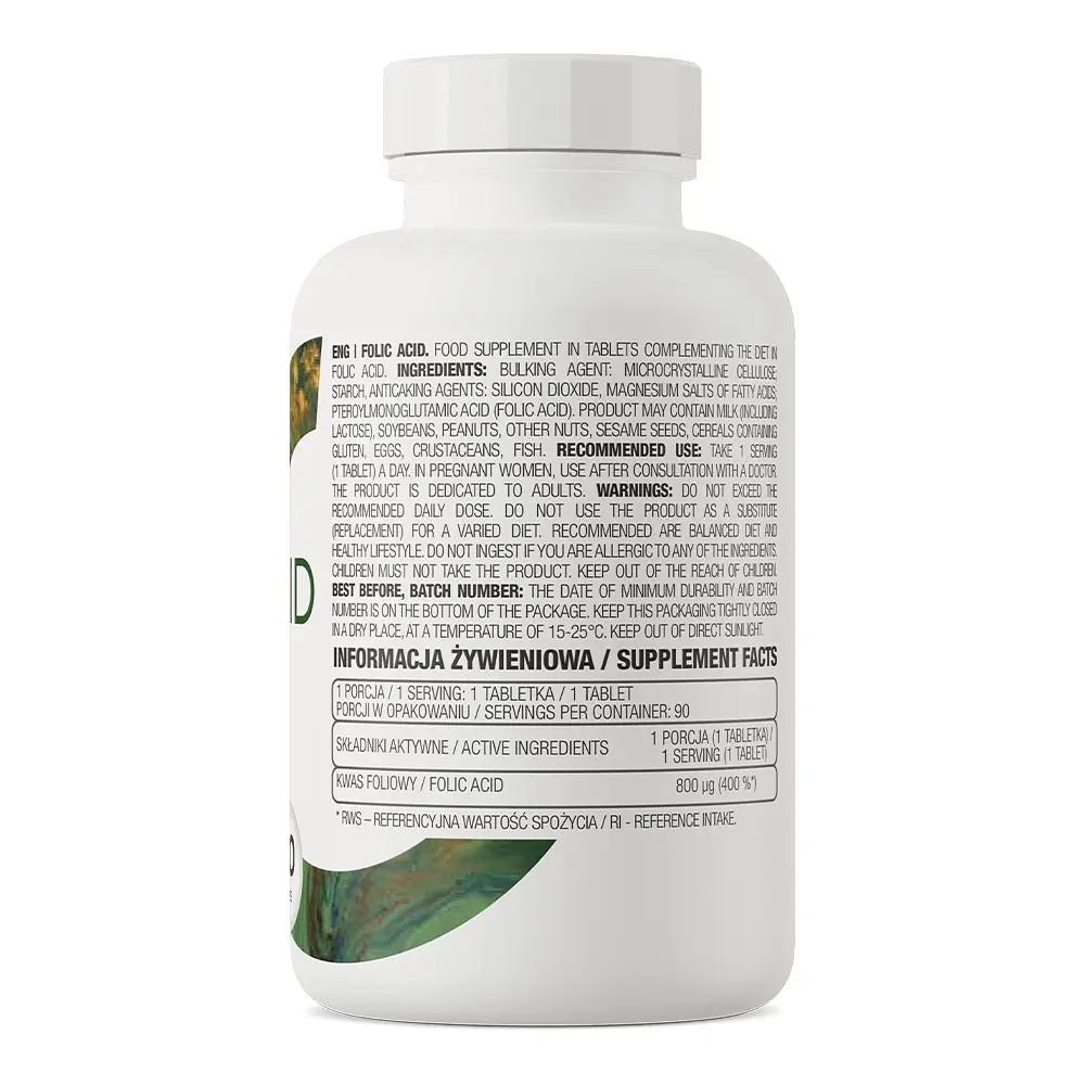 Вітамін OstroVit Folic Acid 90 таблеток - фото 3