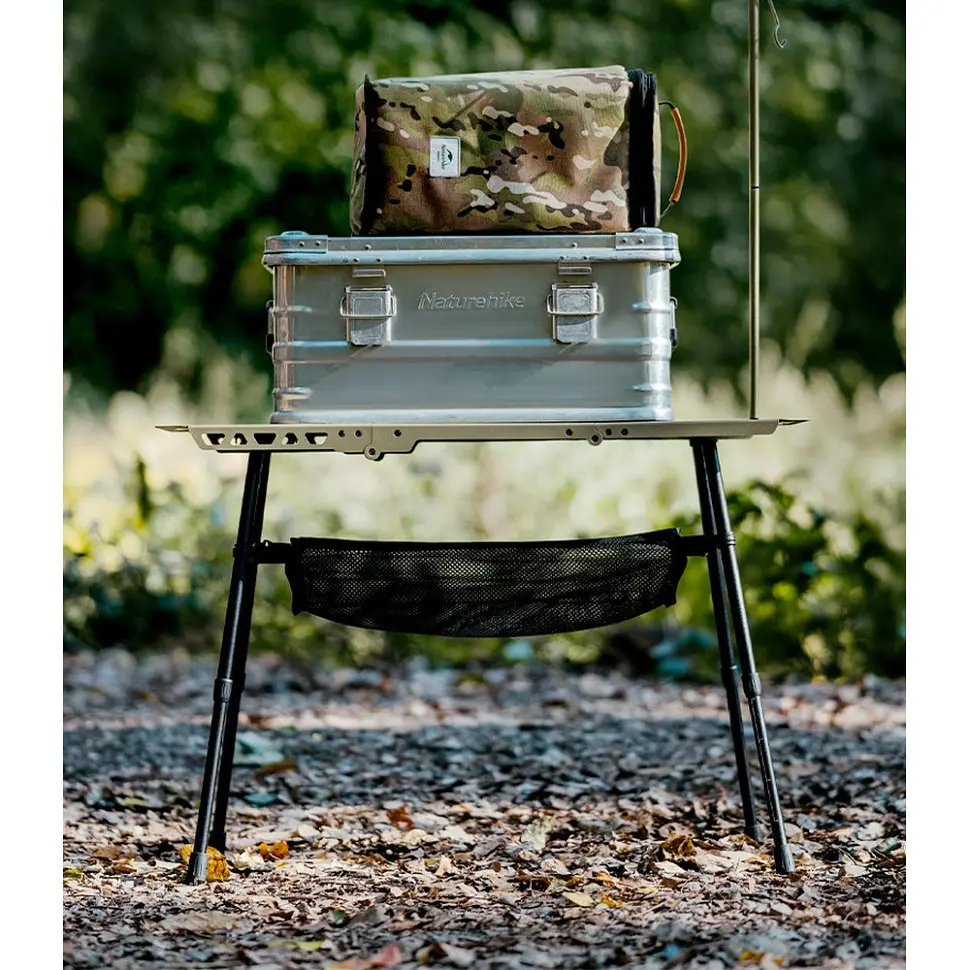 Стол складной Naturehike CNK2450JJ025 60х40 см алюминий Оливковый - фото 5