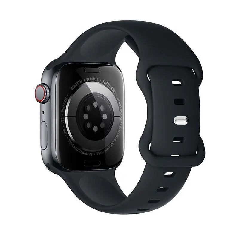 Ремінець для смарт-годинника Hoco iWatch WA15 Flexible series 8-character buckle solid color silicone strap (42/44/45/49 мм) - фото 2