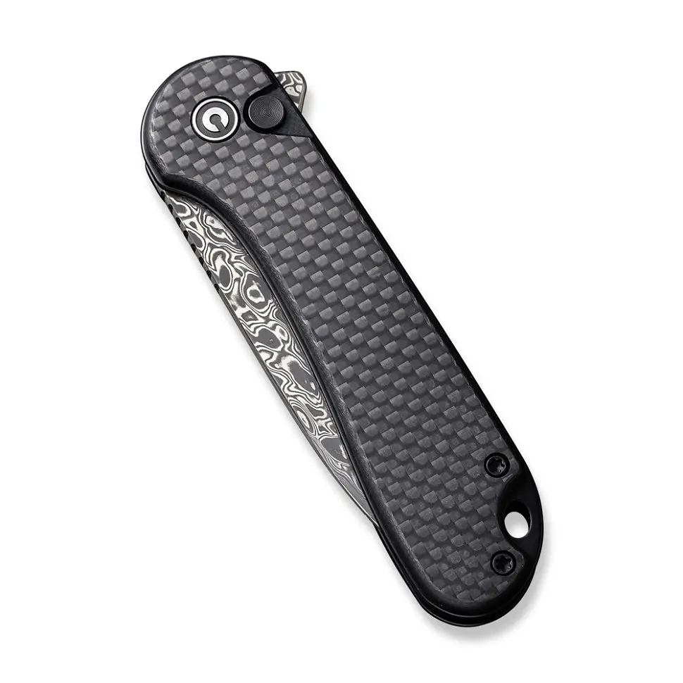 Ніж складаний кишеньковий Civivi Elementum II, (7.5 см) Damascus/карбоновий Fiber & G10 - фото 4