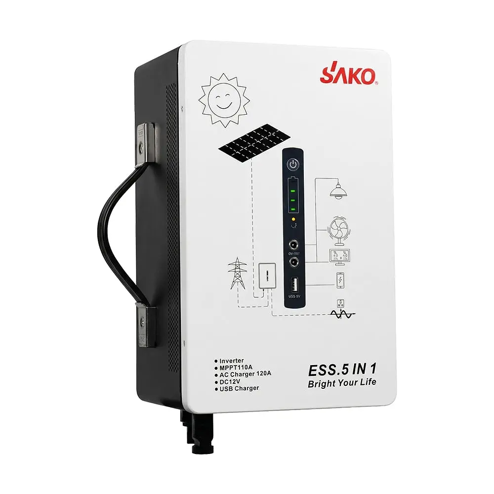 Система резервного живлення (інвертор та батарея) Sako Alpha-ESS-500W/1KWh настінна. Потужність 500 Вт, енергоємність 1004.8 Вт*год, LifePO4 (42-00314) - фото 3