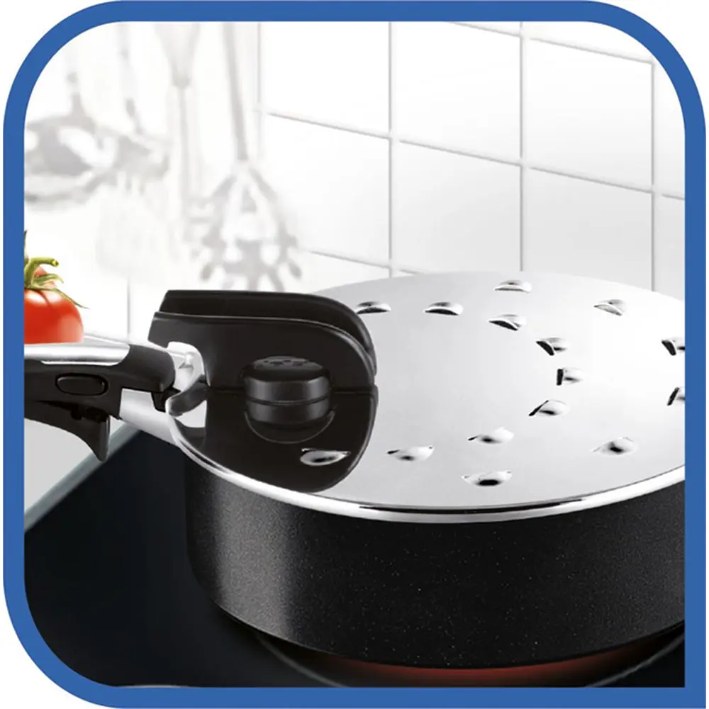 Крышка Tefal для серии Ingenio с защитой от разбрызгивания 20-28 см (L9829853) для сковороды и кастрюли - фото 9