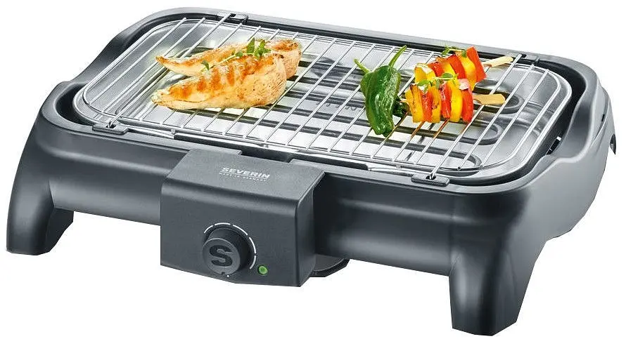 Электрический гриль барбекю с открытой решеткой и лотком для жира 2300Вт Severin PG 8511 - фото 5