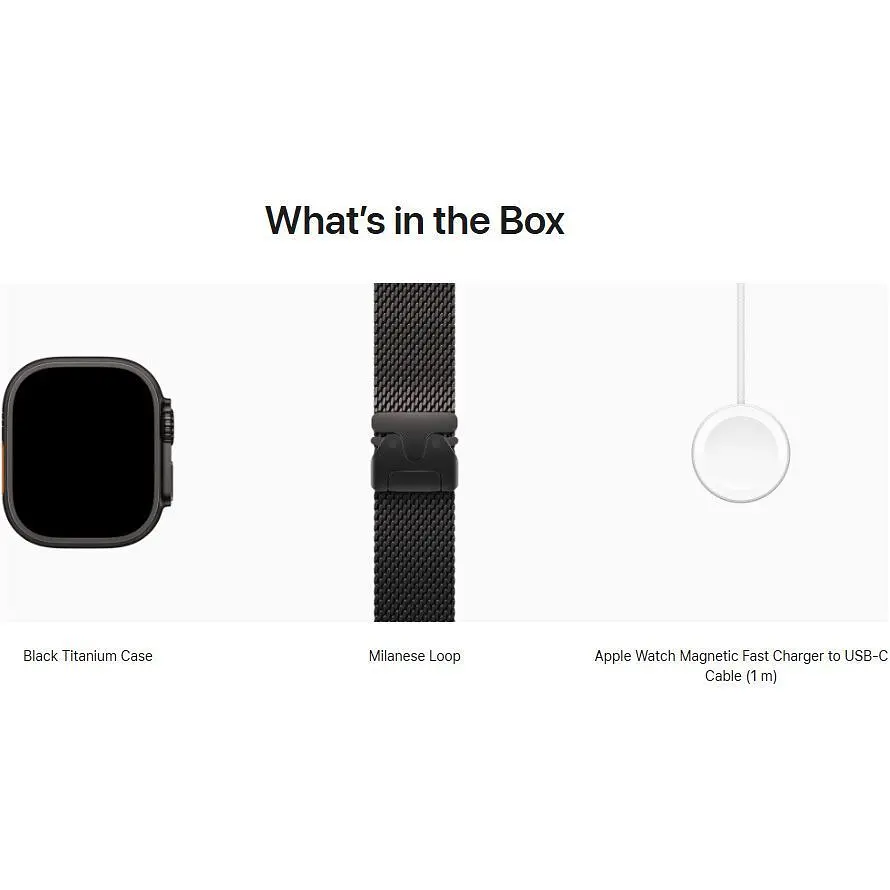 Смарт-годинник Apple Watch Ultra 3 49mm Black Titanium Case with Black Titanium Milanese Loop Medium (MF1Q4) [145346] - фото 4
