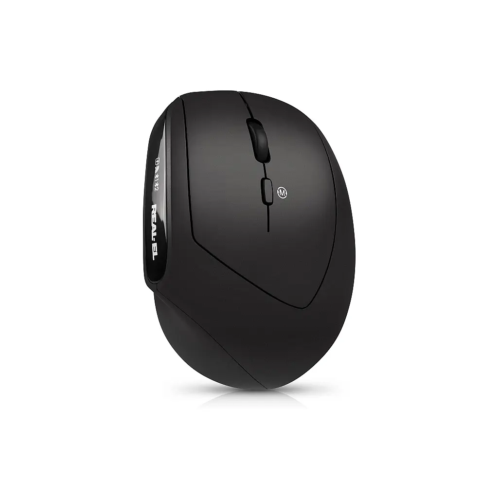 Мишка REAL-EL RM-490W Wireless/Bluetooth Black (EL123200058) - фото 7