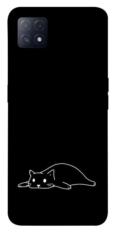 TPU чохол Demsky Lazy cat для Oppo A72 5G / A73 5G