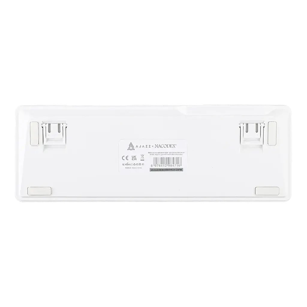 Ігрова дротова магнітна клавіатура AJAZZ AK680 MAX / RGB / Magnetic Switch / 8К / White Blue - фото 7