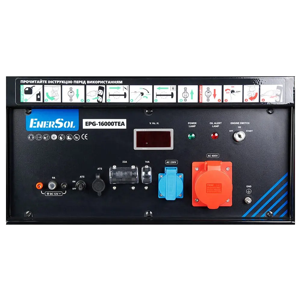 Генератор бензиновий 15 кВт EnerSol EPG-16000TEA (41-00477) - фото 8