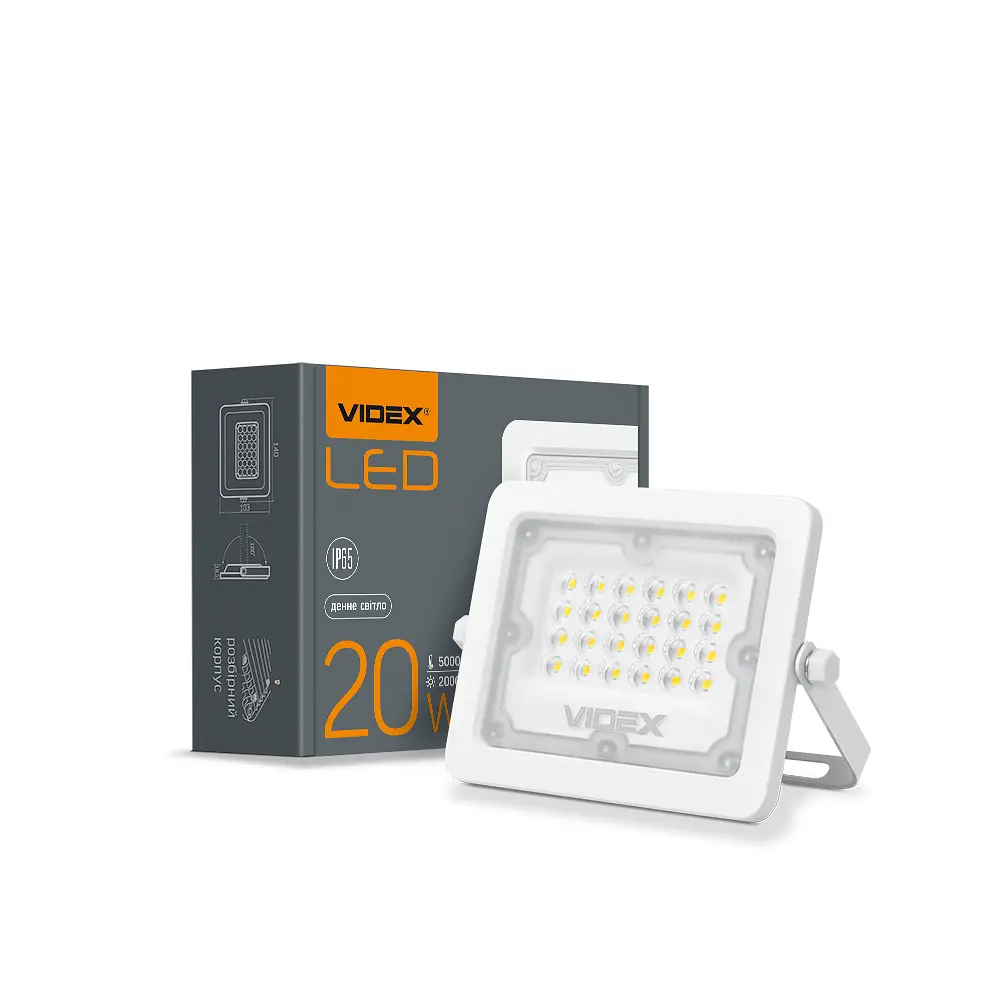 LED прожектор Videx F2e 20W 5000K (26329-000)
