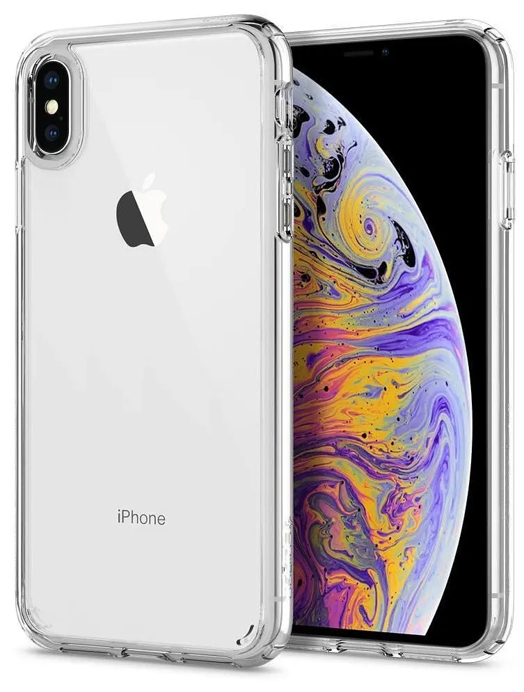 Чохол оригінальний протиударний Spigen Ultra Hybrid 057CS22127 для iPhone X/XS Crystal Clear - фото 5
