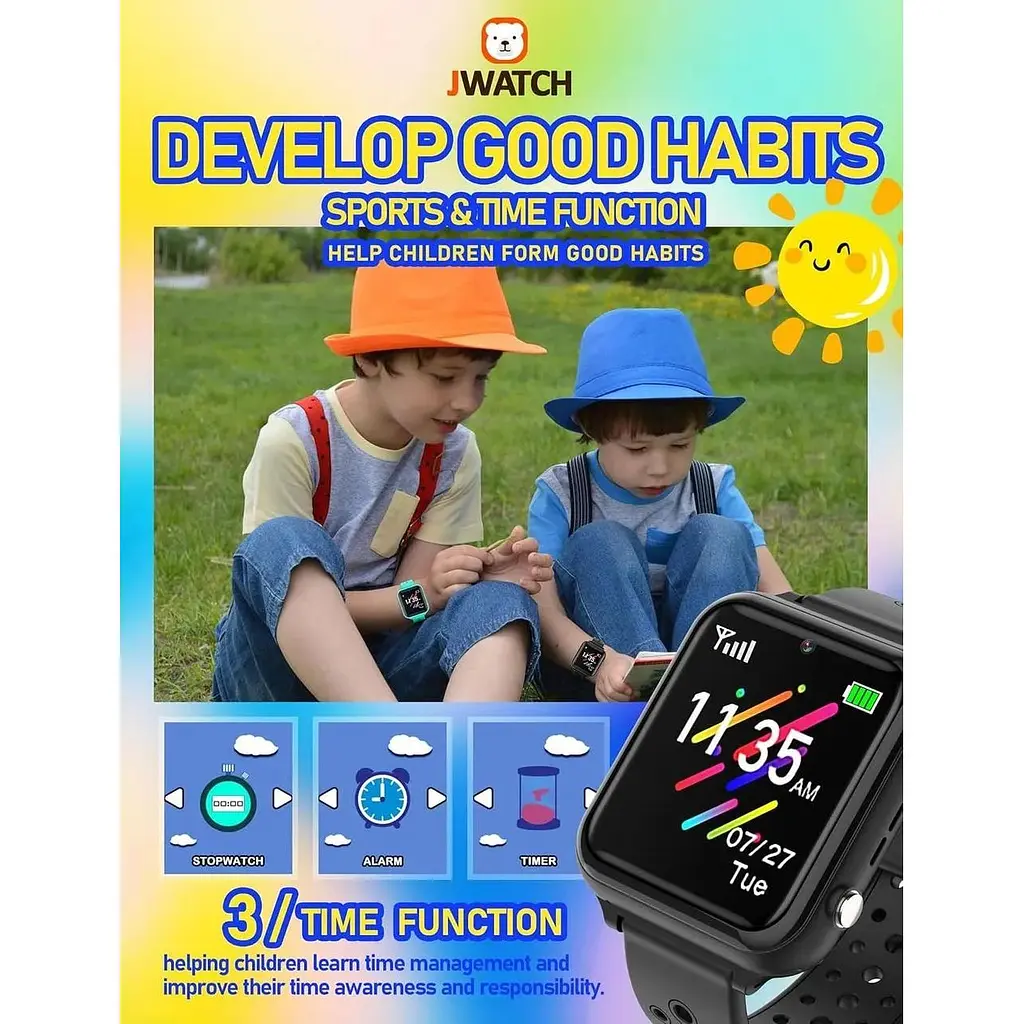 Розумний дитячий годинник Jwatch Kids Smart Watch Phone Sos - фото 5
