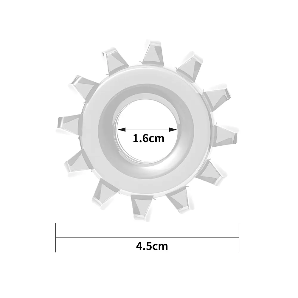 Ерекційне кільце Power Plus Cockring 3 прозоре - фото 2