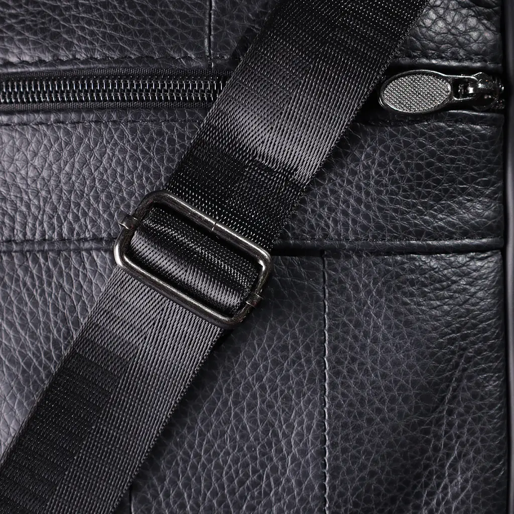 Сумка з ручкою для чоловіків Vintage 22864 17х19,5х7 см Чорний - фото 10