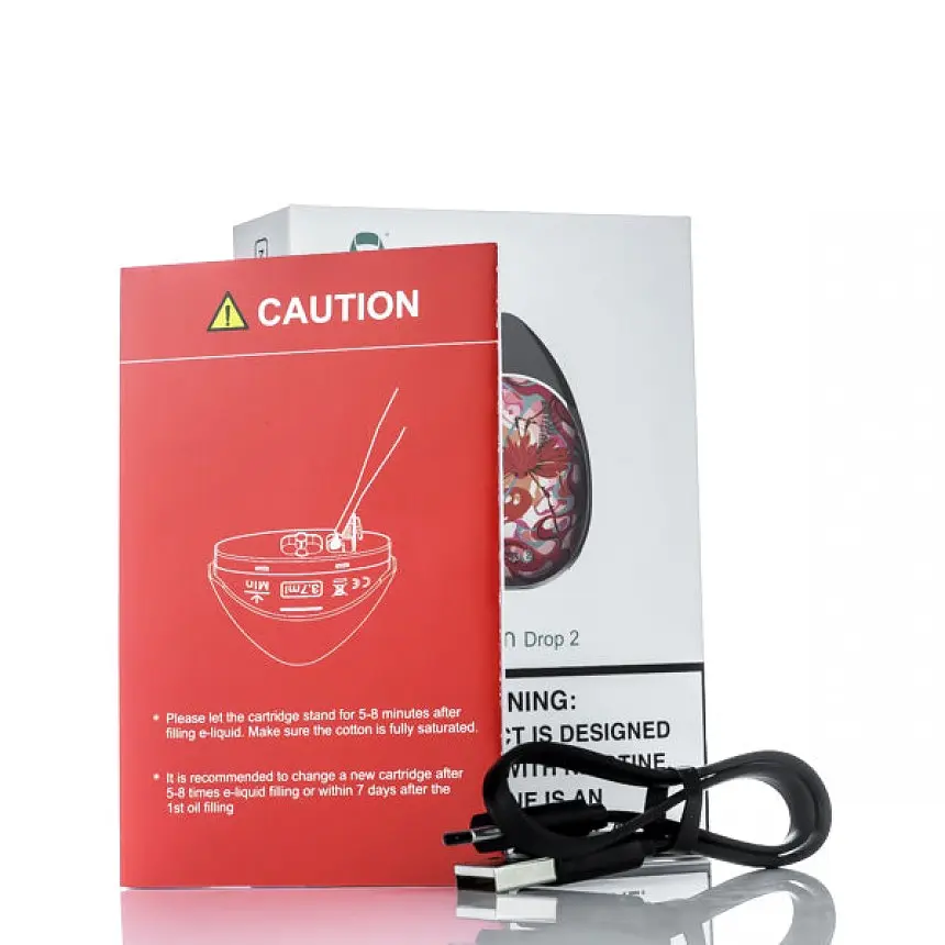 Под-система Suorin Drop 2 Pod Kit 1000 mAh 3.7 ml Yellow Amber (10483) - фото 5