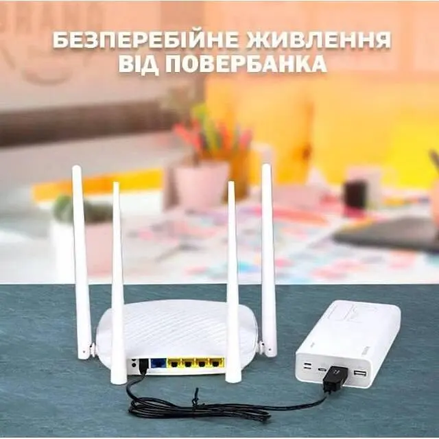 Кабель для Wi-Fi роутера USB-DC 12V с преобразователем для питания от повербанка - фото 3