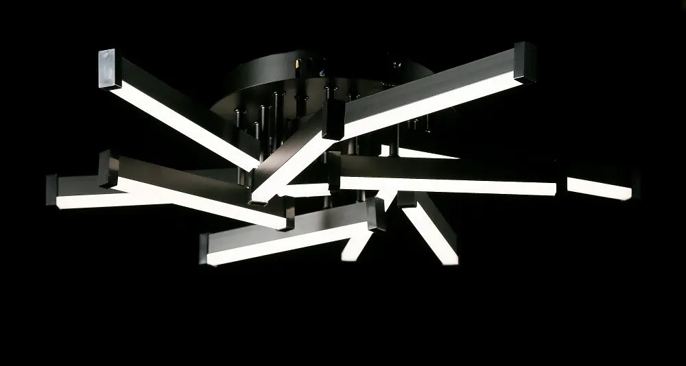 Світлодіодна люстра Splendid Ray L1645/10 LED (BK), чорний, білий, 110 Вт, від 13-20 м2 - фото 2