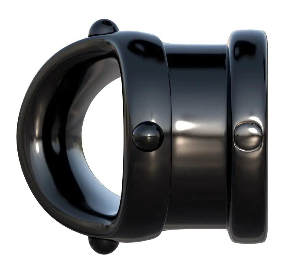 Ерекційне кільце Pipedream Fantasy C-Ringz Rock Hard Cock Pipe, 7 см (чорний) - фото 6