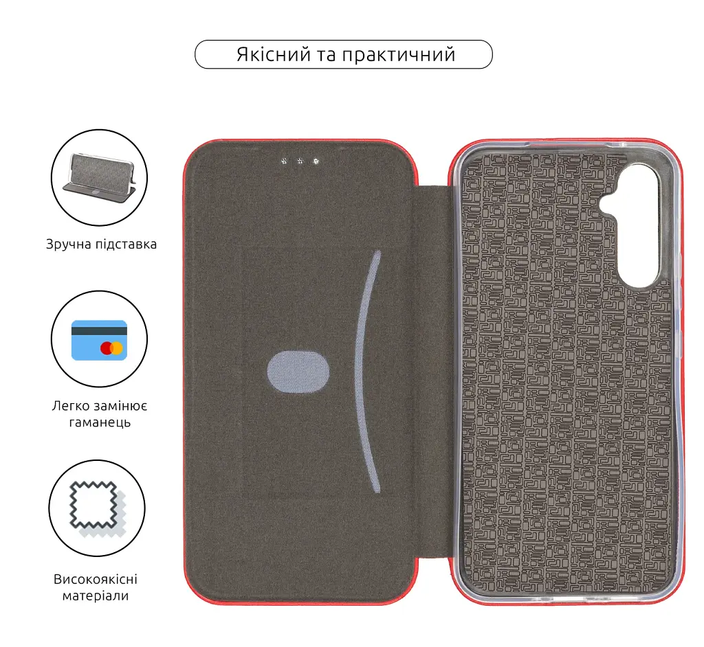 Чохол-книжка ArmorStandart G-Case для Samsung A34 5G (A346) Red - фото 3
