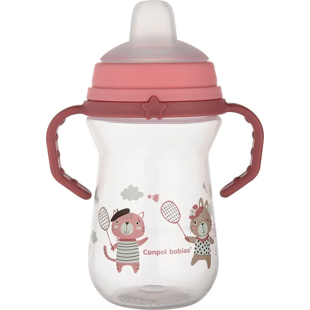 Кружка тренувальна Canpol babies First Cup Bonjour Paris 250 мл рожевий - фото 5