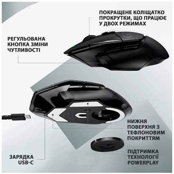 Компьютерная мышь Logitech G502 X LIGHTSPEED Black 910-006180 teh0022107 - фото 2