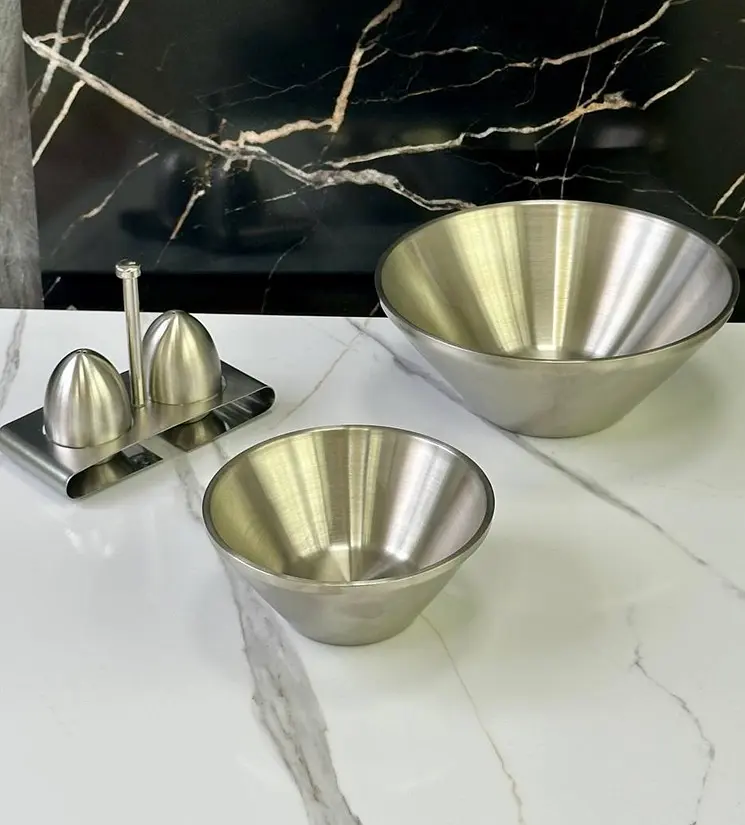 Салатник Olens Сталева радість 102-1299 23 см 1500 мл сріблястий - фото 2