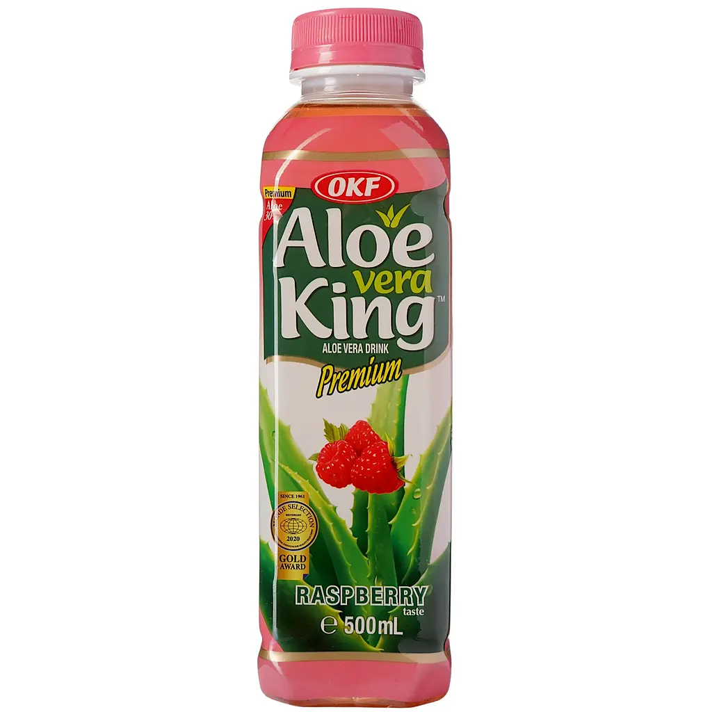 Фруктовий напій OKF Aloe Vera King Raspberry 0.5 л - фото 5