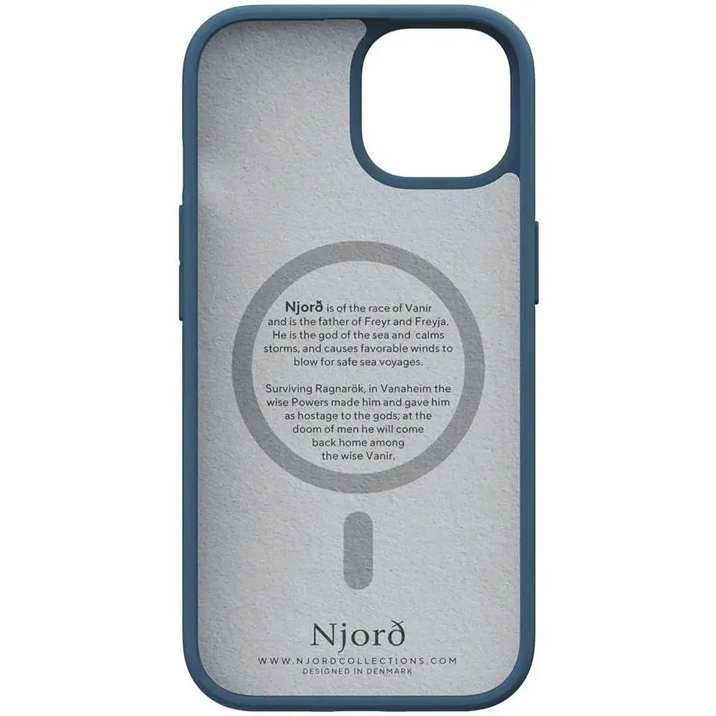 Чехол-накладка Njord Fabric MagSafe Case Deep Sea для iPhone 15 Plus (NA52FA01) - фото 4
