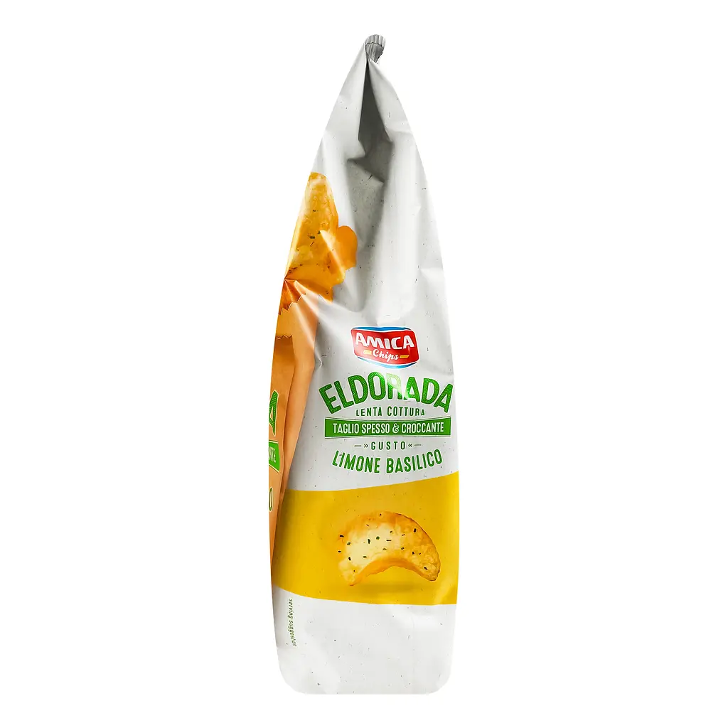 Картопляні чіпси зі смаком базиліку та лимону Amica Alfredo's Basil & Lemon 130 г - фото 3
