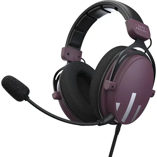 Навушники Dark Project HS4 Wired Purple/Black, Mini jack + USB, знімний мікрофон, 16 Ом, 96 дБ, кабель 2 м (DPO-HS-5004) - фото 5