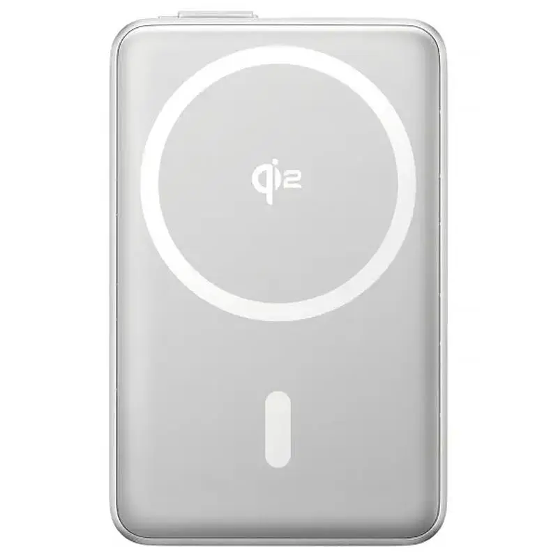 Портативний ЗП Power Bank Baseus Nomos Qi2 Kickstand OS with Cable 45W з БЗП 10000 mAh (P10078800) Lunar Gray - фото 2