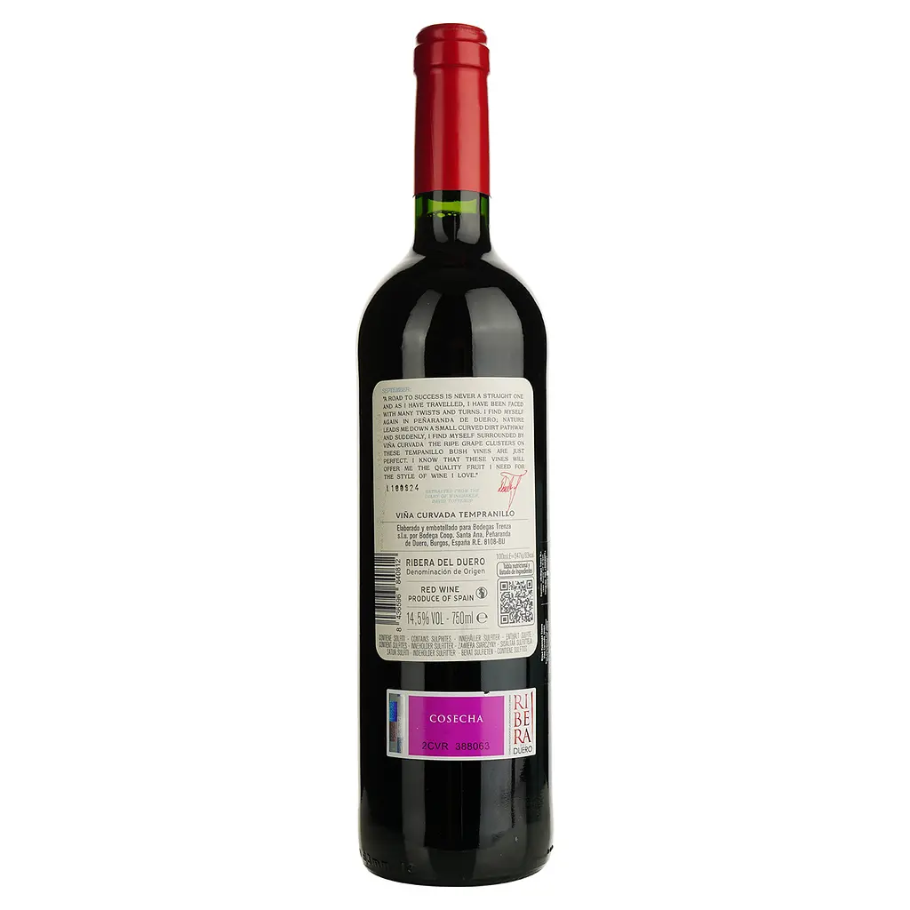 Вино Vina Curvada Ribera del Duero Tempranillo червоне сухе 0.75 л - фото 2