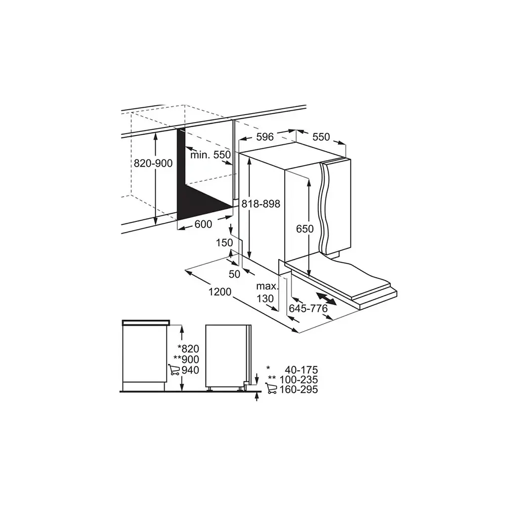 Посудомийна машина Electrolux E62LB200T - фото 3