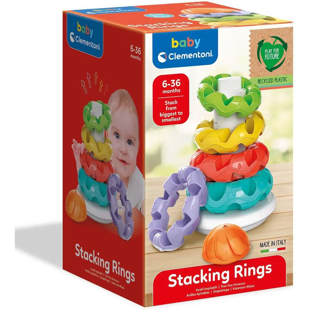 Игрушка-пирамидка Baby Clementoni Stacking Rings (17103) - фото 3