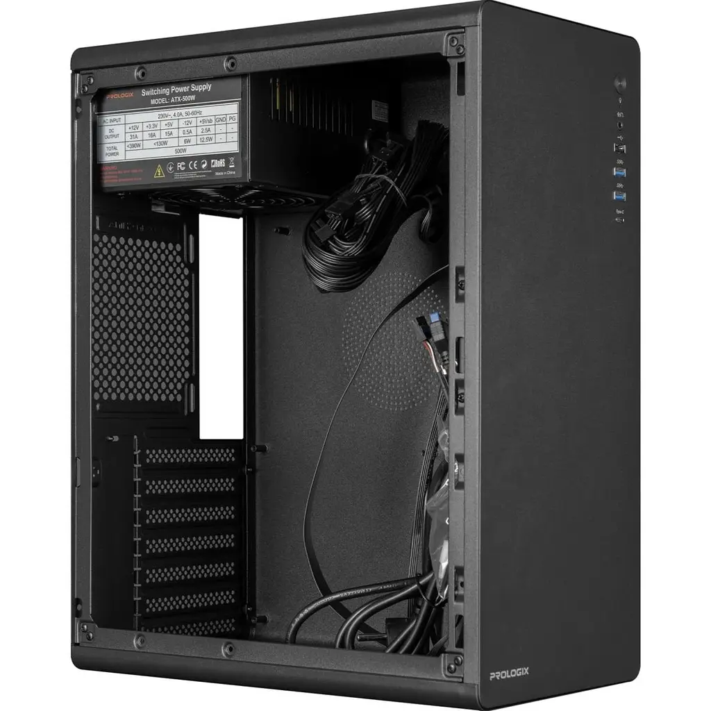Корпус Prologix E127 500W Black [173429] - фото 7